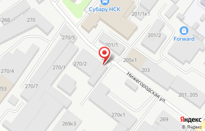 Кафе-столовая Ника на Нижегородской улице на карте