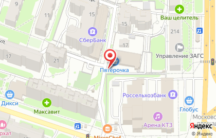Супермаркет Пятёрочка в Литейном переулке на карте