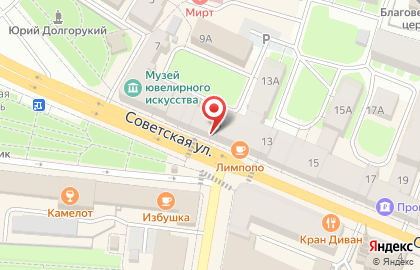 Магазин аксессуаров к мобильным телефонам Технософт на Советской улице на карте