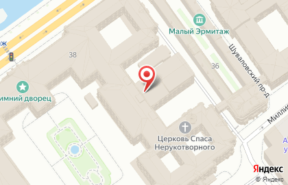 Банкомат Банк Санкт-Петербург на Дворцовой набережной на карте
