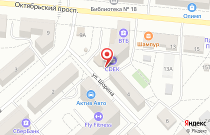 Магазин Империя Праздника на Октябрьском проспекте на карте