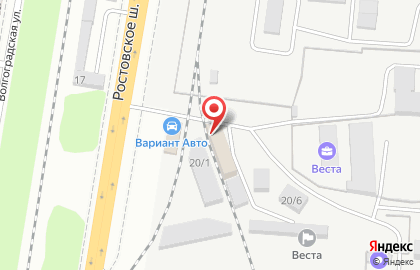 Компания Теплогаз на улице Ростовское Шоссе на карте