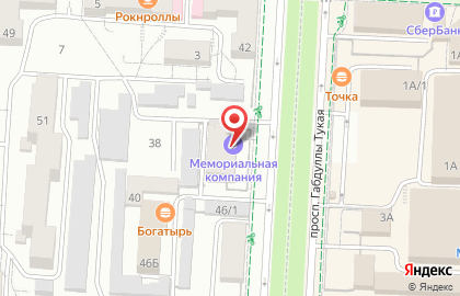Альметьевская мемориальная компания в Альметьевске на карте