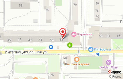 Дизайн-студия Зебра на Интернациональной улице на карте