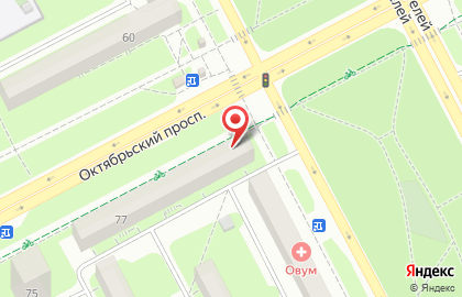 Продовольственный магазин Утро на Октябрьском проспекте на карте
