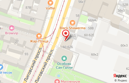 Магазин электросамокатов E-scooter на ​Лиговском проспекте на карте