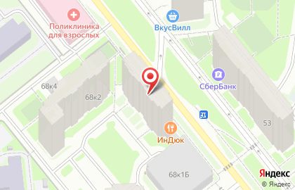 Универсам Родной в Красногвардейском районе на карте