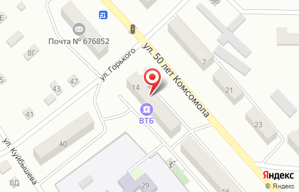Терминал СберБанк на улице 50 лет Комсомола на карте