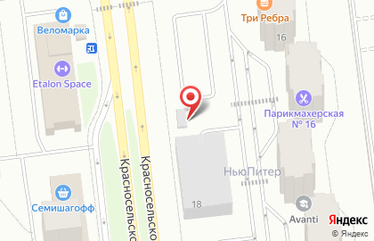 Автостоянка в Санкт-Петербурге на карте
