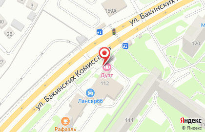 Парикмахерская Дуэт в Орджоникидзевском районе на карте