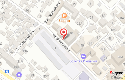 Кондитерский магазин Райские сладости на улице Богатырева на карте