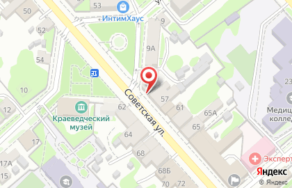 Магазин автозапчастей Автоплюс на Советской улице на карте