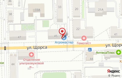 Парикмахерская Алиса на улице Щорса на карте