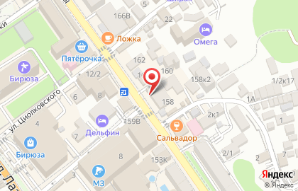 Гостиница Лиана на карте