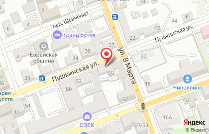 Фирменный магазин Наша Птичка на Пушкинской улице на карте