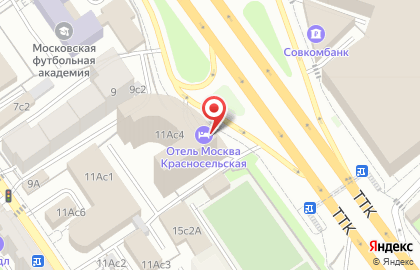 Гостиница Hilton Garden Inn Moscow Krasnoselskaya на карте