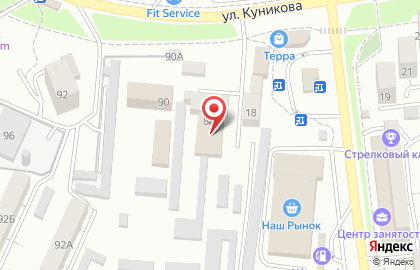 Пожарная часть №9 на улице Куникова на карте