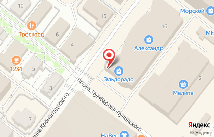 Магазин бытовой техники и электроники Эльдорадо на улице Иоанна Кронштадтского на карте