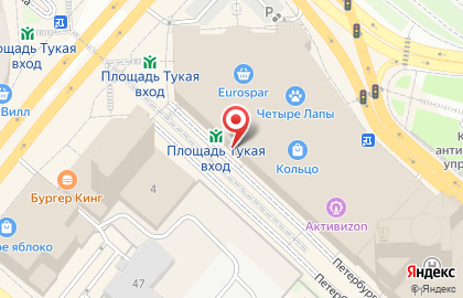 Магазин цифровой и бытовой техники DNS на Петербургской улице на карте