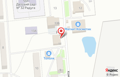 Продуктовый магазин Пятачок на Комсомольской на карте