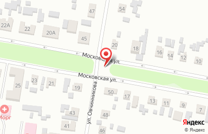 Магазин продуктов Долина на Московской улице на карте