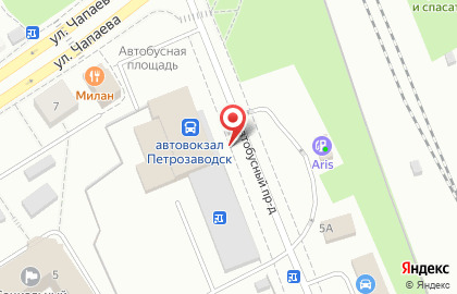 Киоск по продаже мясной продукции на улице Чапаева на карте