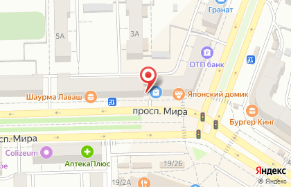 Кафе Лаваш Джан в Советском округе на карте