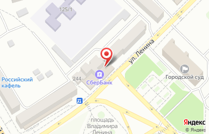 Банкомат Сбербанк России, Бийское отделение №153 на улице Ленина, 244 на карте