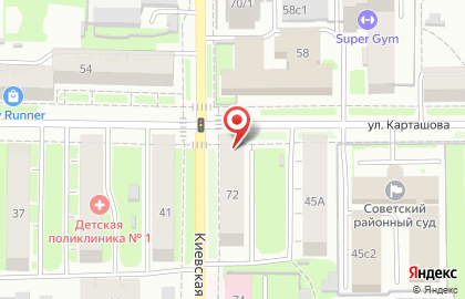 Рекламно-производственная компания Планета на Киевской улице на карте