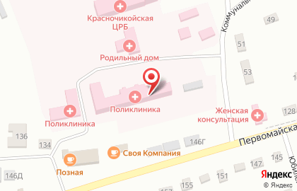 Красночикойская центральная районная больница на карте