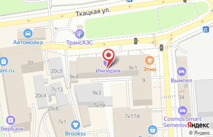 Магазин Сплав на метро Семёновская на карте