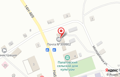 Почта России, АО на Набережной улице на карте