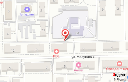 Мир причесок на улице Малунцева на карте