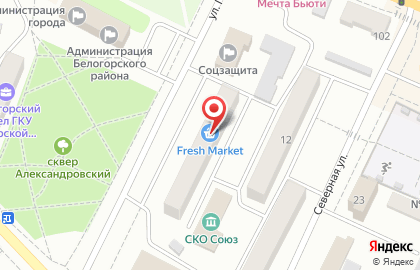 Супермаркет Fresh Market на улице Гагарина на карте