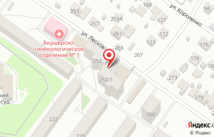 Киоск фастфудной продукции, Октябрьский район на улице Лескова на карте