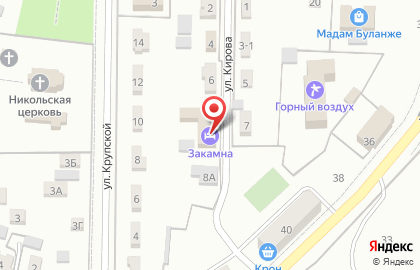 Закамна на карте