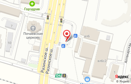Продуктовый магазин в Москве на карте