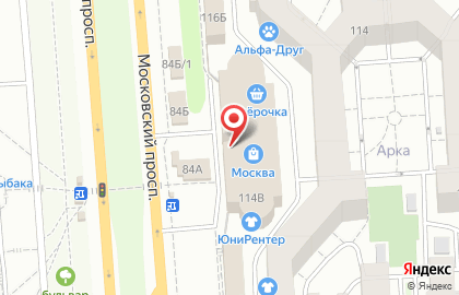 Отделение службы доставки Boxberry на Московском проспекте на карте