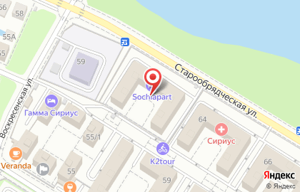 Квартирное бюро Sochi Apart на карте