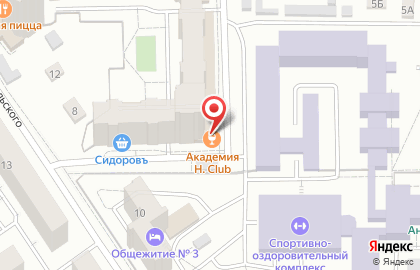 Лаундж-бар Академия на карте
