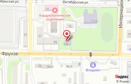 ООО СК-автоплюс на улице Фрунзе на карте