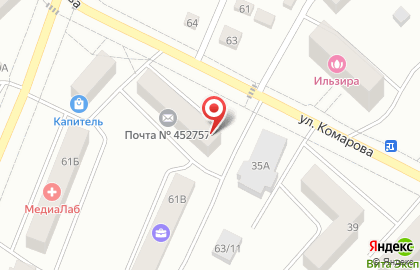 Агентство недвижимости Статус на улице Комарова на карте