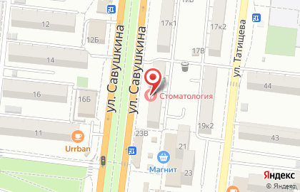 Центр коррекции зрения Мегаоптика на улице Савушкина на карте