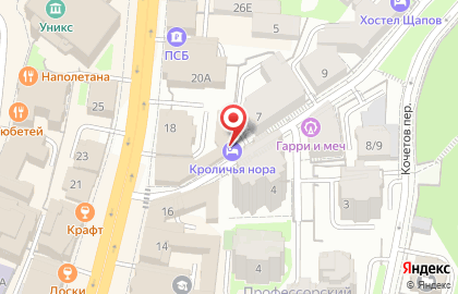 Хостел Кроличья Нора на карте