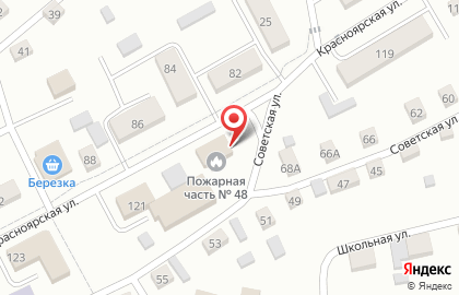 6 пожарно-спасательный отряд ФПС ГПС МЧС России по Алтайскому краю Пожарно-спасательная часть №48 на карте