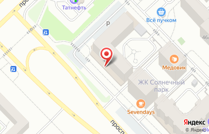 Магазин у дома Бристоль на проспекте Вахитова на карте