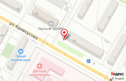 Центральное агентство недвижимости на улице Кривоусова на карте