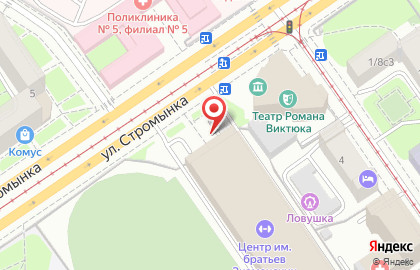 Школа танцев Спартак на улице Стромынка на карте