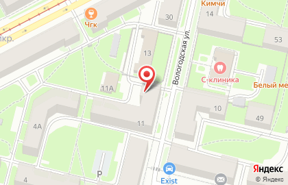 Ателье Виссон на Вологодской улице на карте