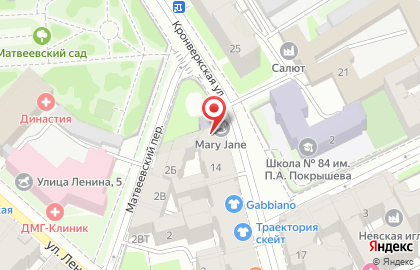 Британский клубный детский сад Mary Jane на Кронверкской улице на карте